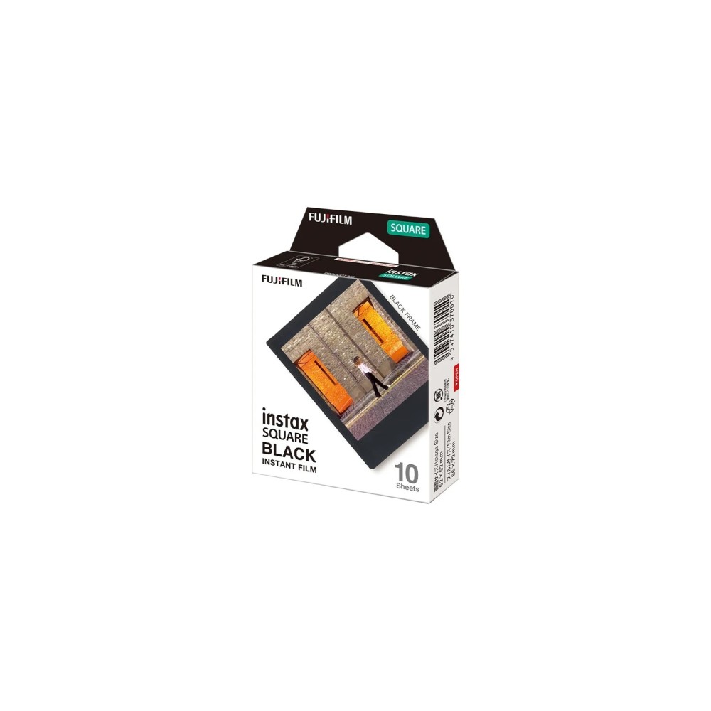 Fujifilm instax square BLACK (cartucho de 10 fotos)