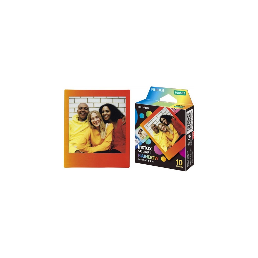 Fujifilm instax square RAINBOW (cartucho de 10 fotos)