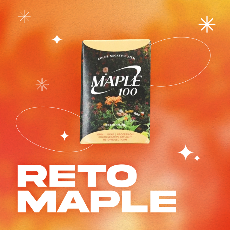 RETOCOLOR Maple 100 Pellicola Negativa A Colori 35mm, 27 Pose, ISO100, Sviluppo C-41, Codifica DX, Toni Retrò E Contrasto Medio-basso, Per Scatti Outdoor