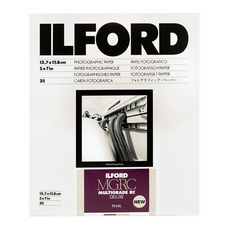 ILFORD MGRC papel fotográfico B&W perlado 12,7x17,8cm 25 hojas