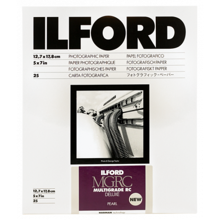 ILFORD MGRC papel fotográfico B&W perlado 12,7x17,8cm 25 hojas