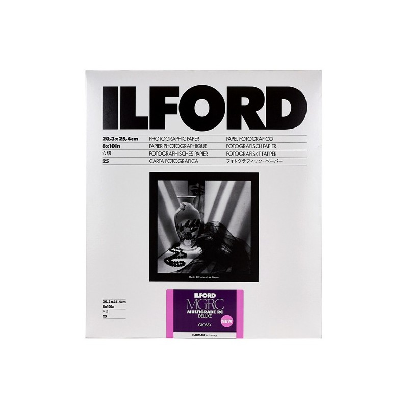 ILFORD MGRC papel fotográfico B&W brillo 12,7x17,8cm 25 hojas