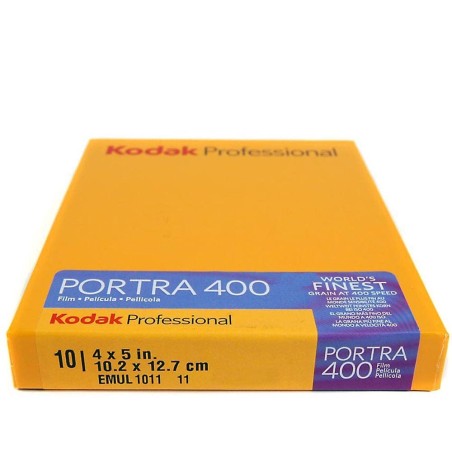 Kodak Portra 400 4 x 5" (10 placas)