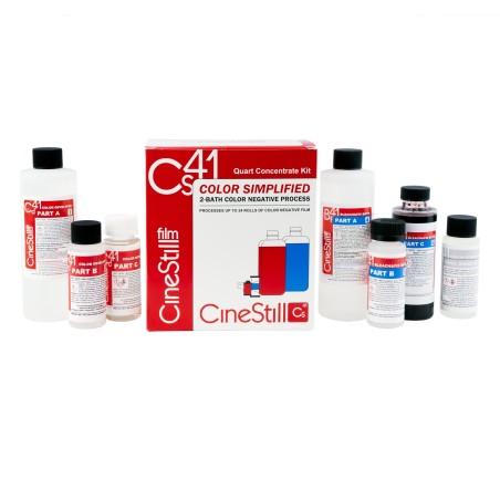 CineStill Cs41 Kit Simplificado de 2 Baños para Revelado a Color (Concentrado, 1L / Quarter Gallon)