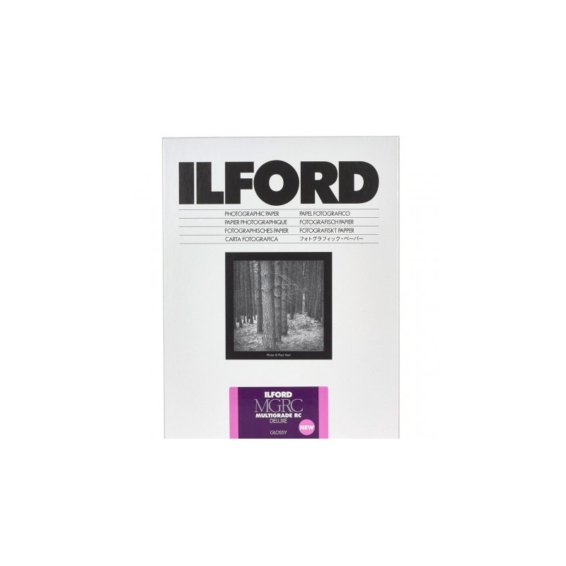 ILFORD MGRC papel fotográfico B&W brillo 17,8x24cm 25 hojas ILFORD MGRC papel fotográfico B&W brillo 17,8x24cm 25 hojas