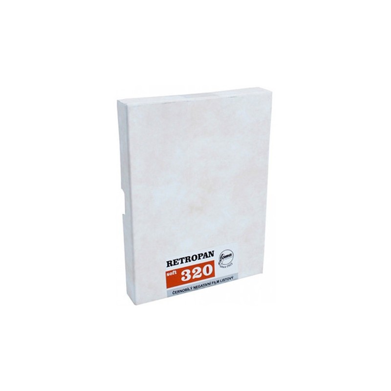Foma RETROPAN soft 320 4x5" B&W film (25 sheets)