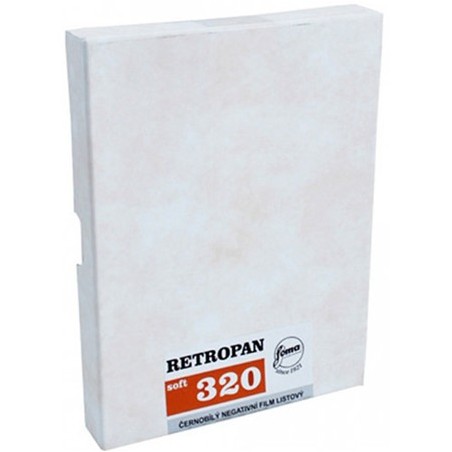 Foma RETROPAN soft 320 4x5" B&W film (25 sheets)