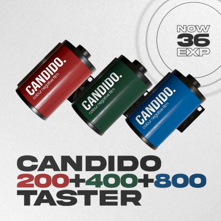 Candido 200 + 400 + 800 Colour Film Multiple ISO Taster Pack 35mm 3x36 exp