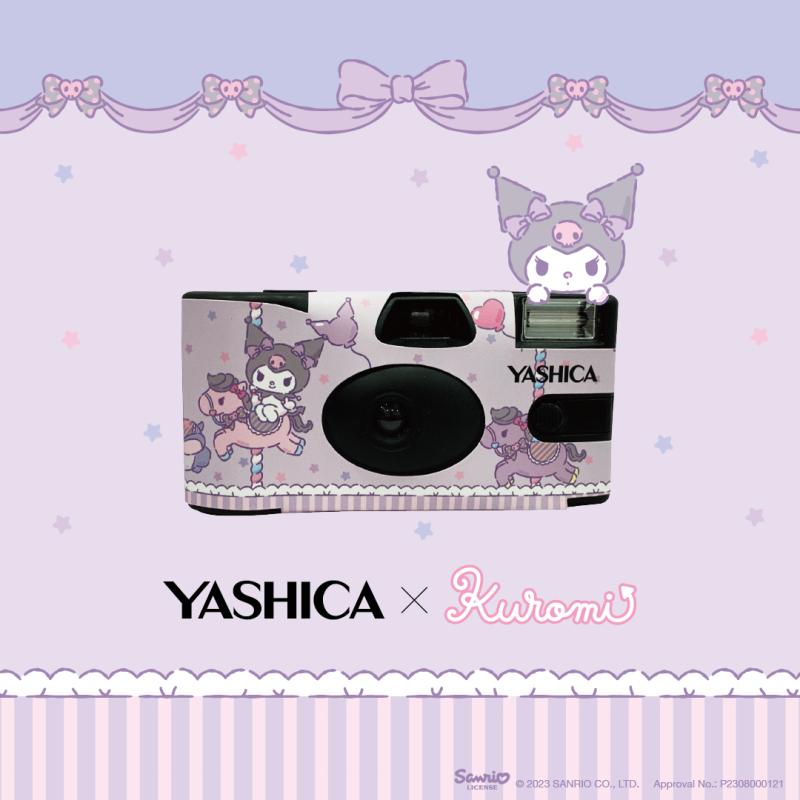 YASHICA x Sanrio - Cámara Desechable "Kuromi Playground" (Edición Limitada)