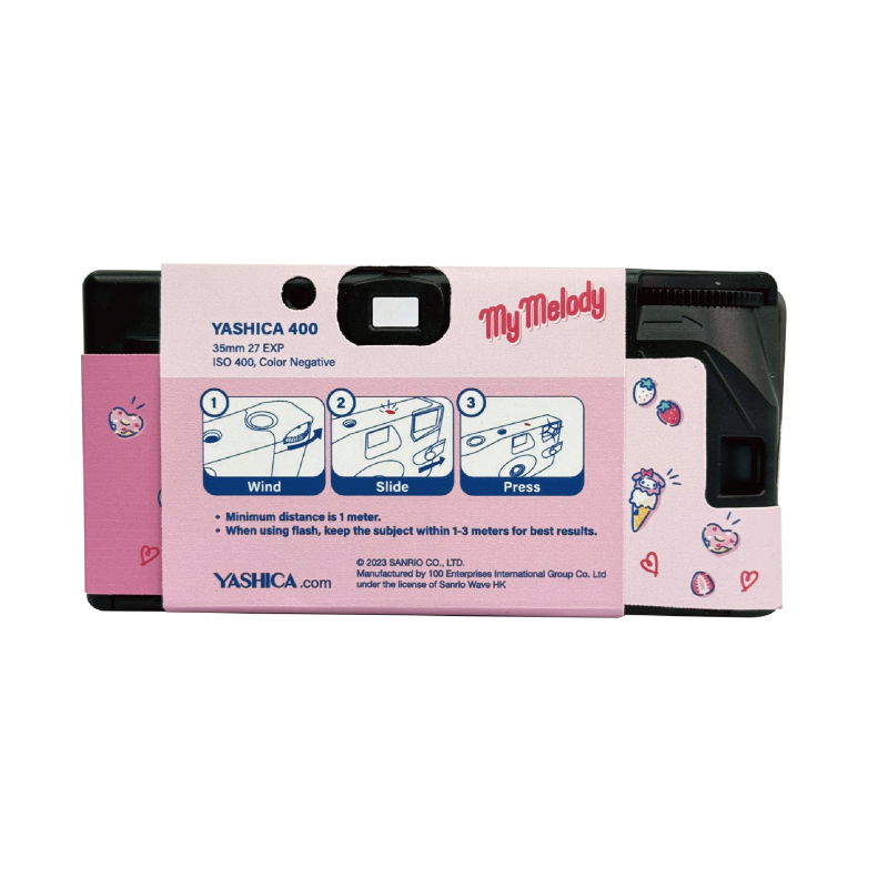 YASHICA x Sanrio - "My Melody Candyland" Disposable Camera (Limited Edition)