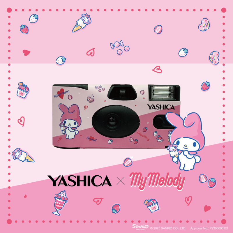 YASHICA x Sanrio - Cámara Desechable My Melody Candyland (Edición  Limitada)