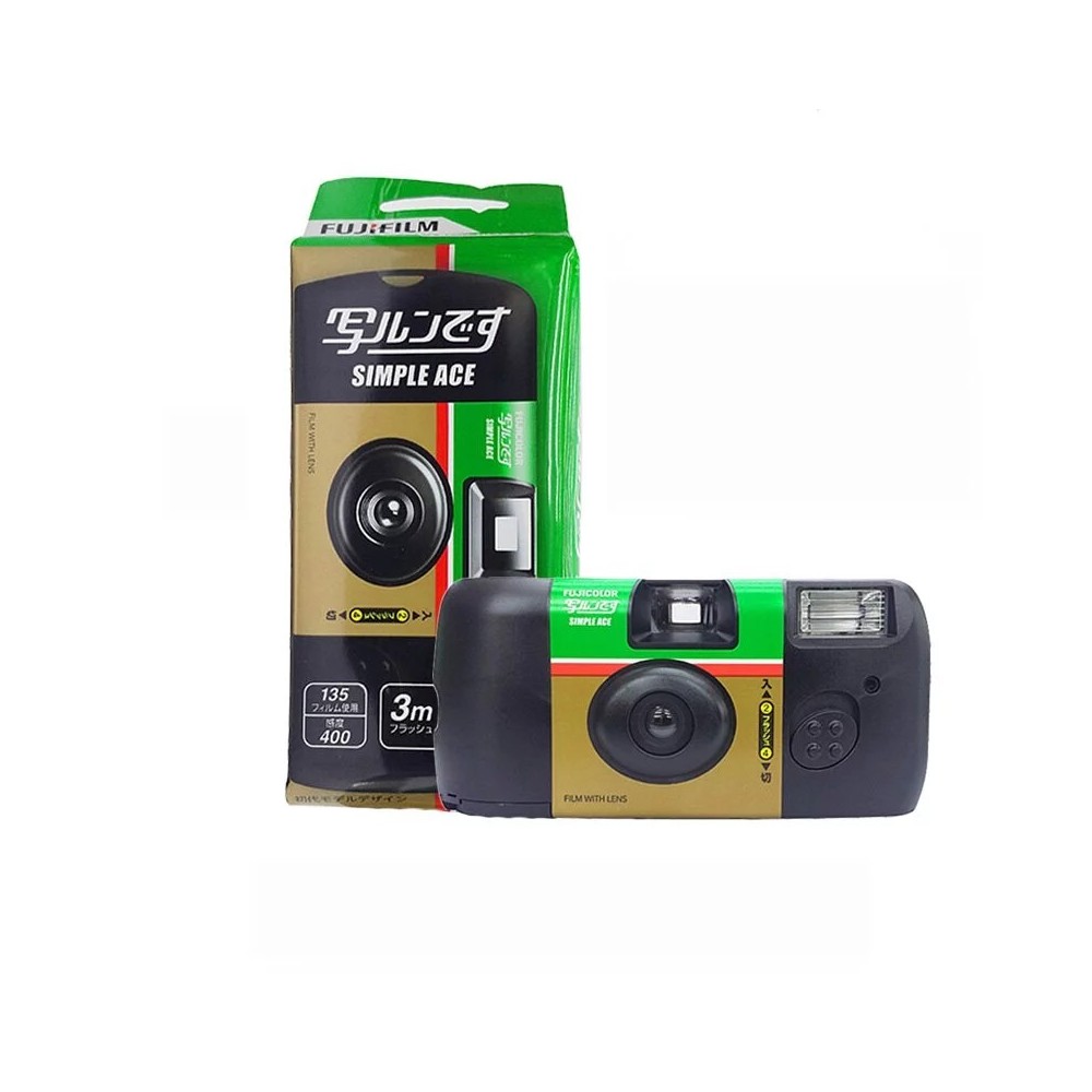 【新品未使用】FUJIFILM SIMPLE ACE 写ルンです、使い捨てカメラ Fujifilm SIMPLE ACE / Utsurun Desu Single Use Camera (「写ルンです
