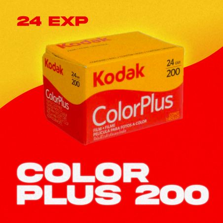 Film Photo Kodak ColorPlus 200 Iso - 35 Mm, 24 Poses, 2 Rouleaux - Date D'expiration 2026